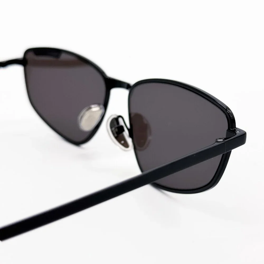 NEW BALENCIAGA BB0277S 001 SUNGLASSES UNISEX BLACK GREY OVAL EYEWEAR BALENCIAGA